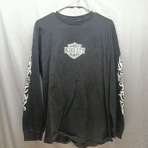 Biker Blues-City Bar.  Tulsa, Ok  long sleeve shirt